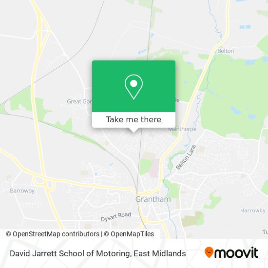 David Jarrett School of Motoring map