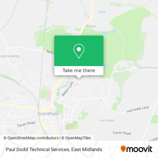 Paul Dodd Technical Services map