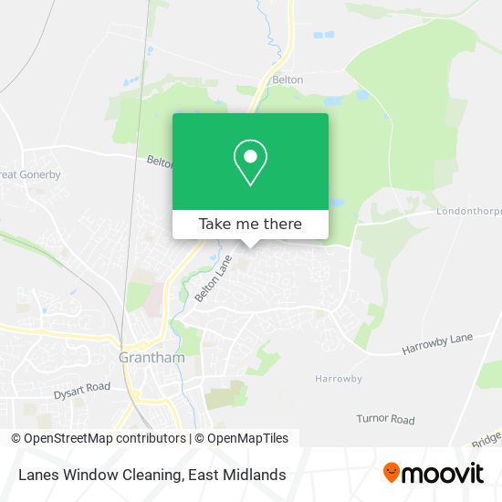 Lanes Window Cleaning map