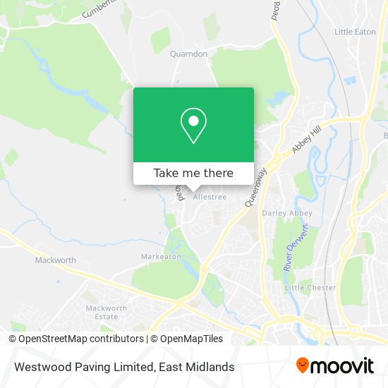 Westwood Paving Limited map
