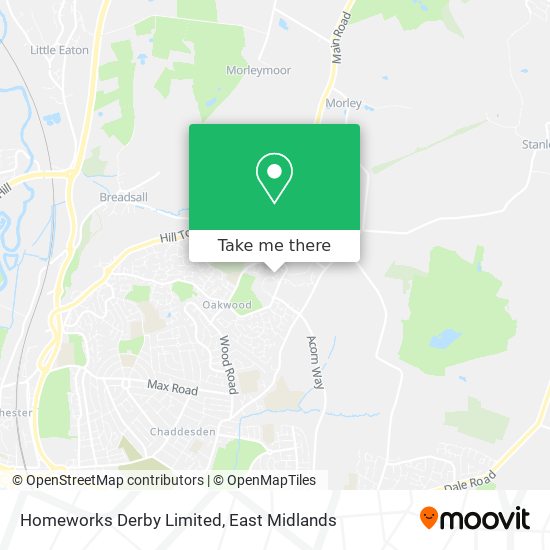 Homeworks Derby Limited map