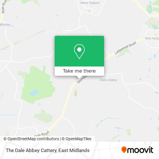 The Dale Abbey Cattery map