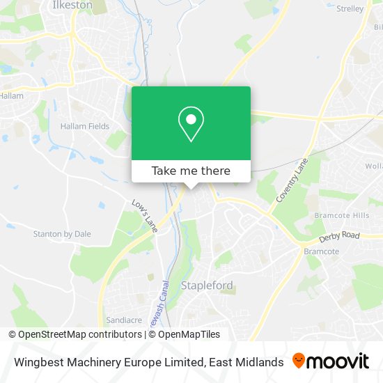 Wingbest Machinery Europe Limited map