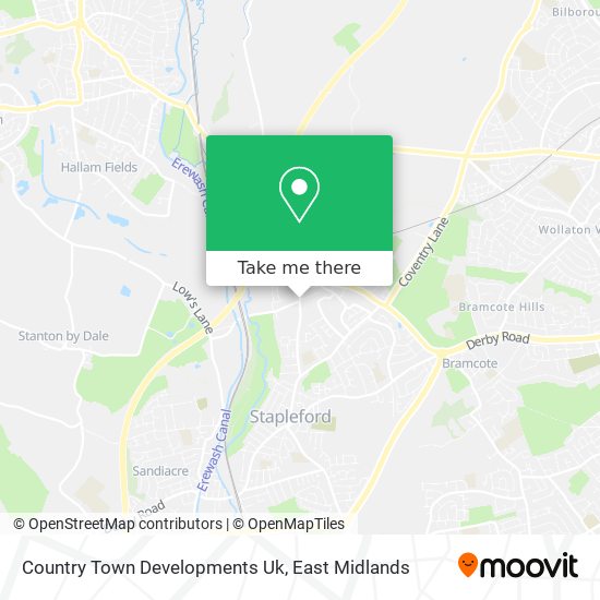 Country Town Developments Uk map