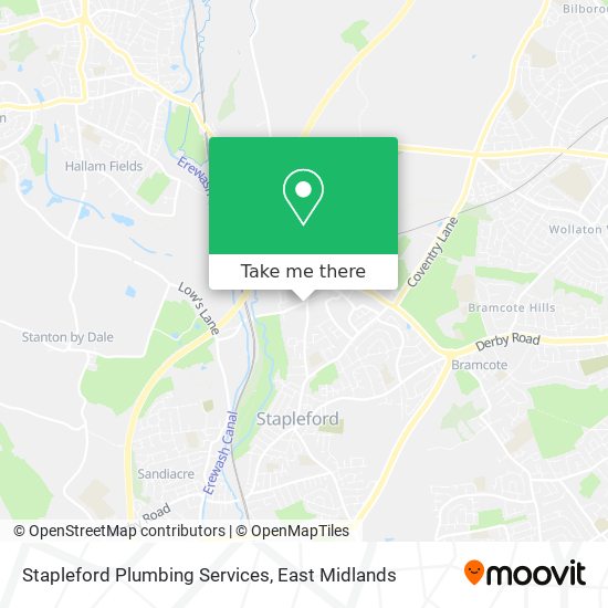 Stapleford Plumbing Services map