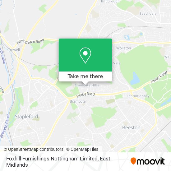 Foxhill Furnishings Nottingham Limited map