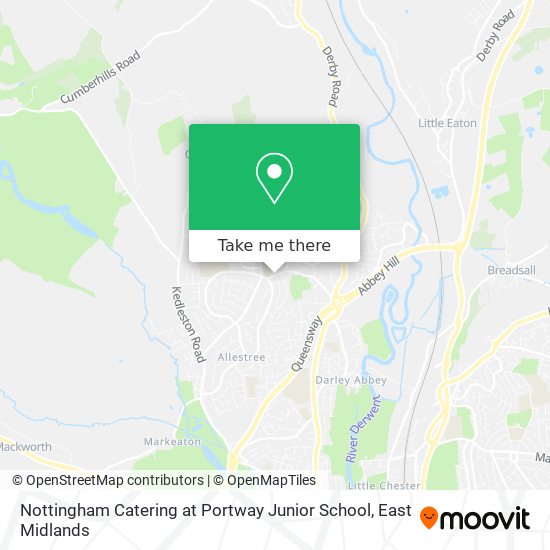 Nottingham Catering at Portway Junior School map