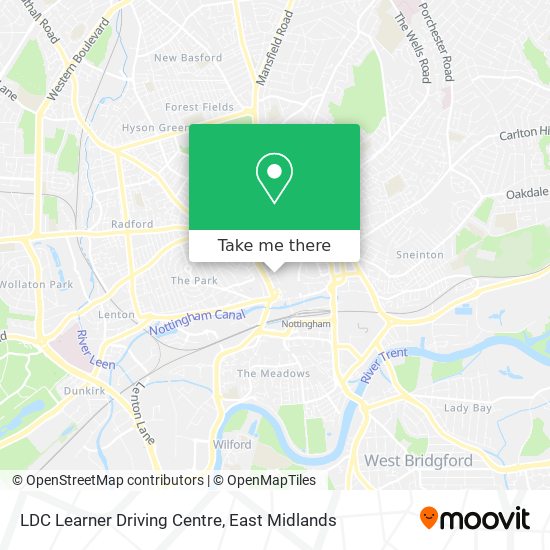 LDC Learner Driving Centre map