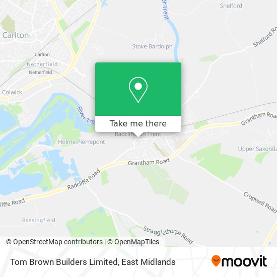 Tom Brown Builders Limited map