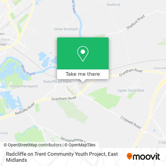 Radcliffe on Trent Community Youth Project map