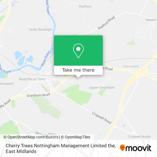 Cherry Trees Nottingham Management Limited the map