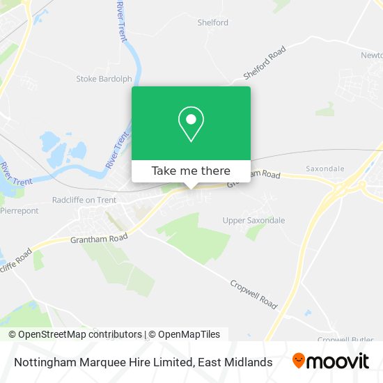 Nottingham Marquee Hire Limited map
