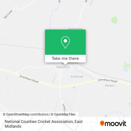 National Counties Cricket Association map