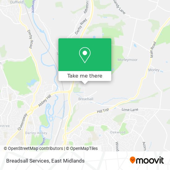 Breadsall Services map