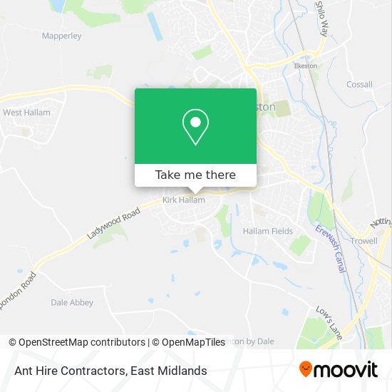 Ant Hire Contractors map