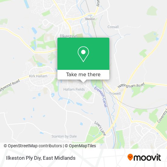 Ilkeston Ply Diy map