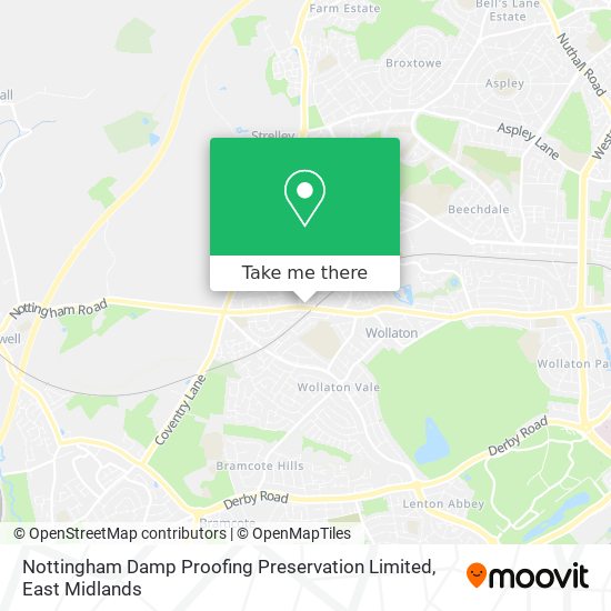 Nottingham Damp Proofing Preservation Limited map