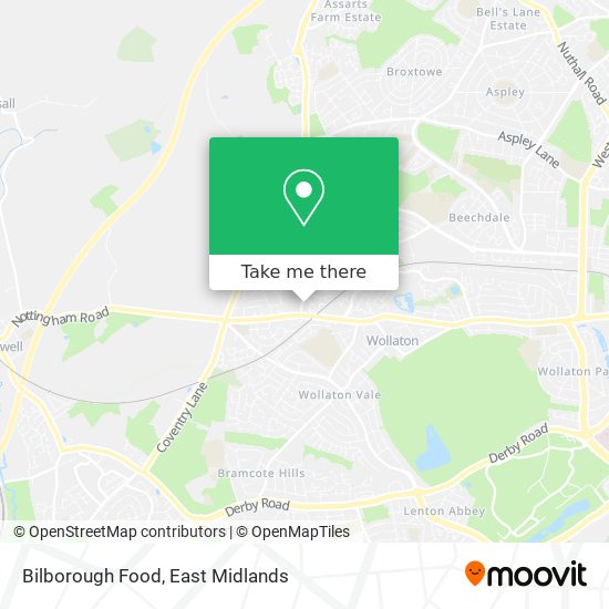 Bilborough Food map