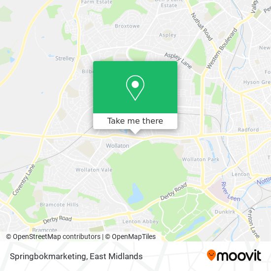 Springbokmarketing map