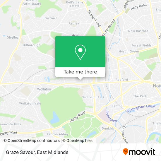 Graze Savour map