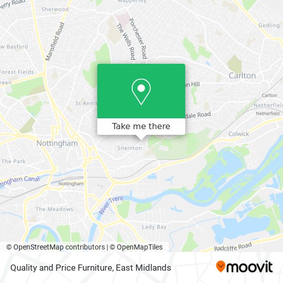 Quality and Price Furniture map