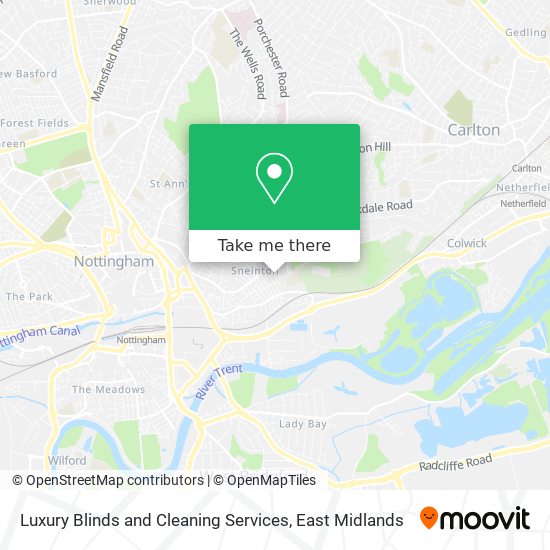 Luxury Blinds and Cleaning Services map