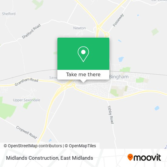 Midlands Construction map