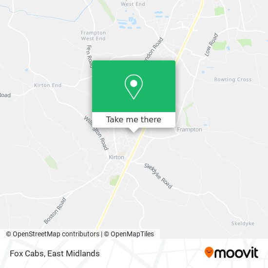 Fox Cabs map