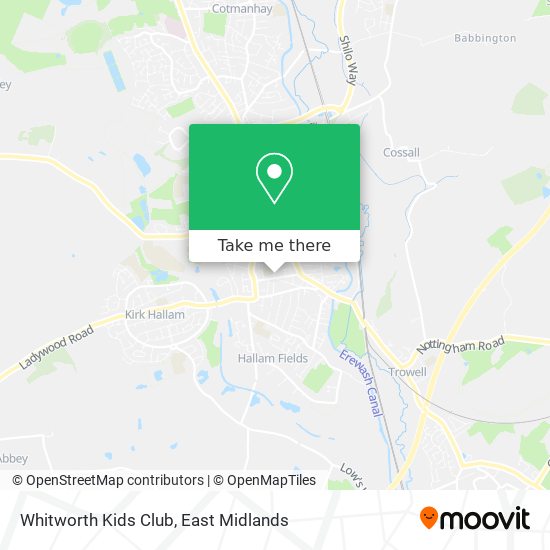 Whitworth Kids Club map