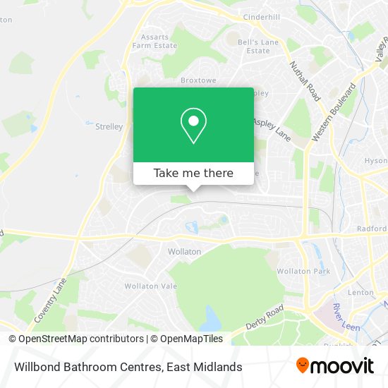 Willbond Bathroom Centres map