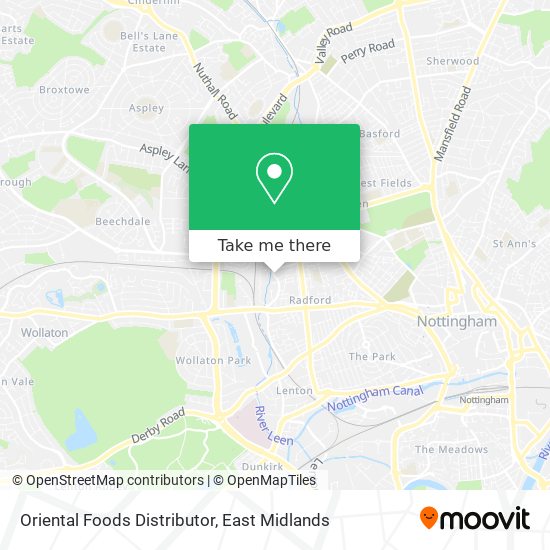 Oriental Foods Distributor map
