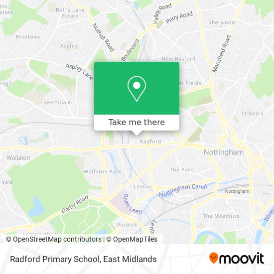 Radford Primary School map