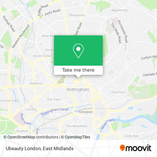 Ubeauty London map