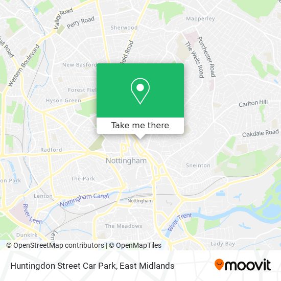 Huntingdon Street Car Park map