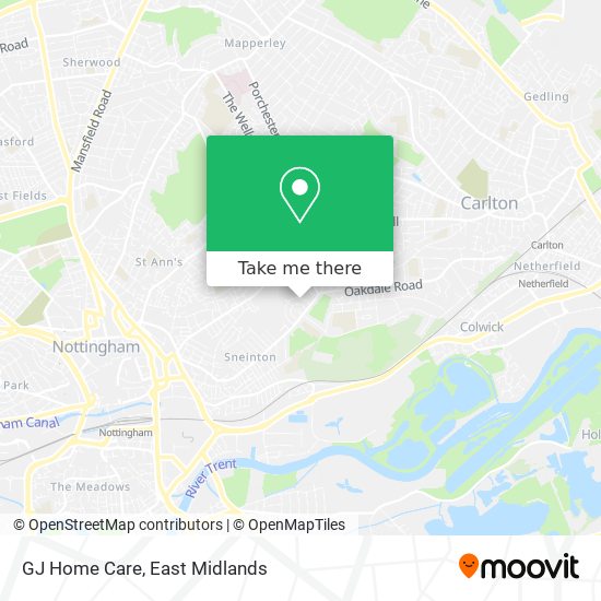 GJ Home Care map