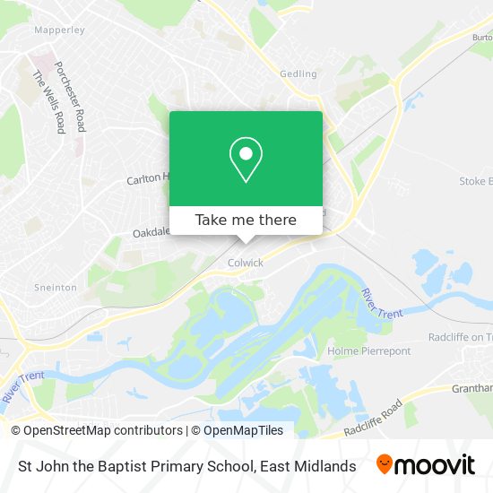 St John the Baptist Primary School map