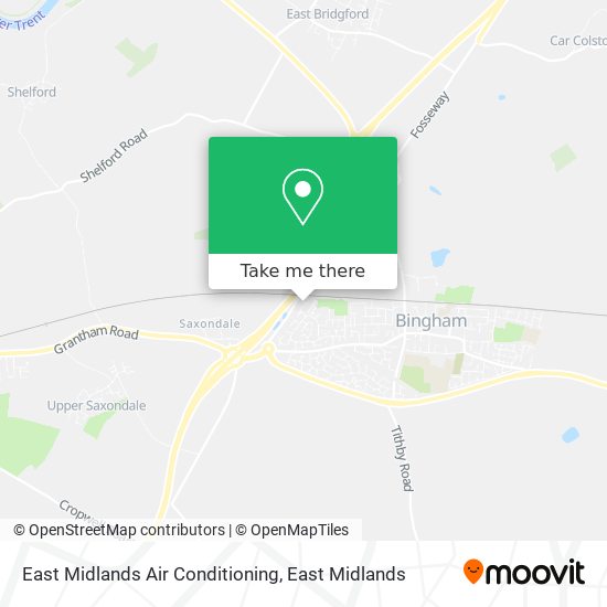 East Midlands Air Conditioning map