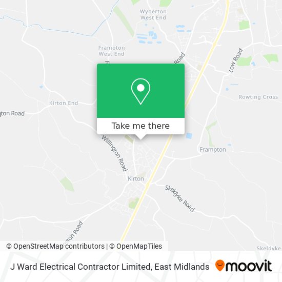 J Ward Electrical Contractor Limited map