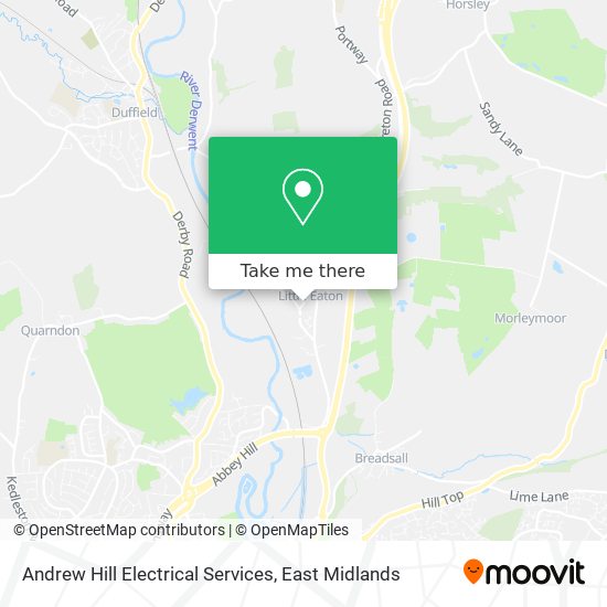 Andrew Hill Electrical Services map