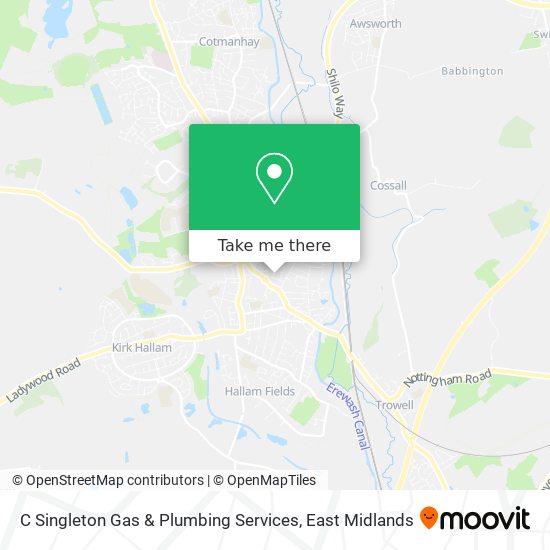 C Singleton Gas & Plumbing Services map