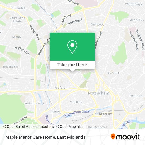 Maple Manor Care Home map