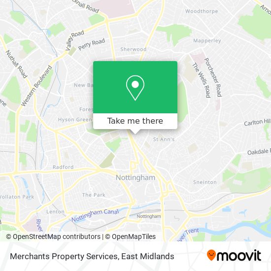 Merchants Property Services map