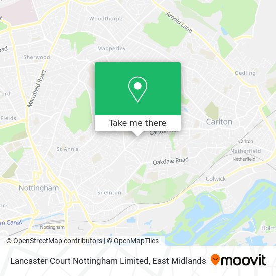 Lancaster Court Nottingham Limited map