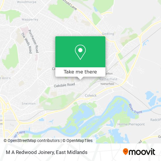 M A Redwood Joinery map