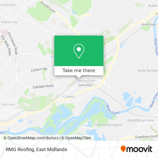 RMG Roofing map