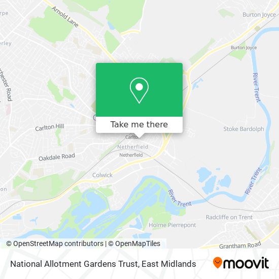 National Allotment Gardens Trust map