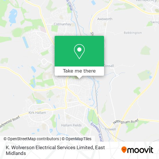 K. Wolverson Electrical Services Limited map