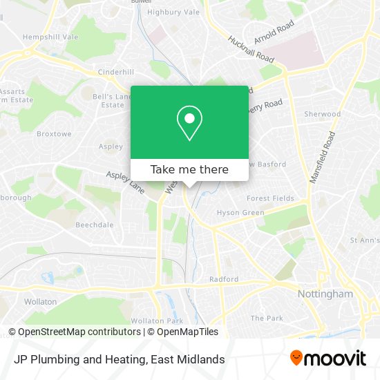 JP Plumbing and Heating map