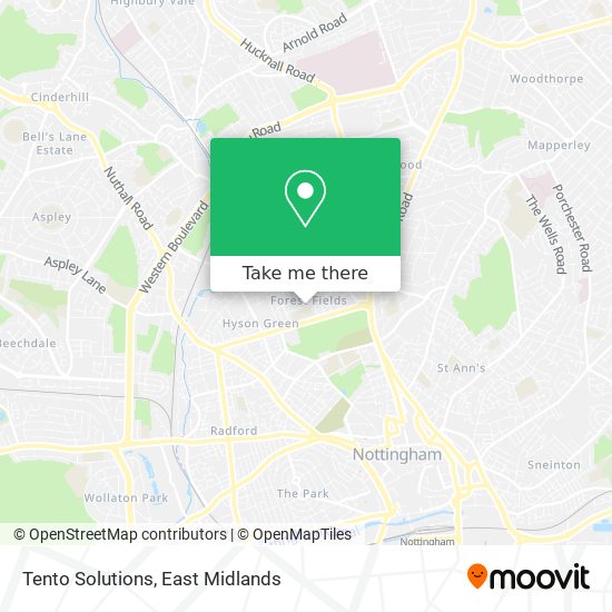 Tento Solutions map