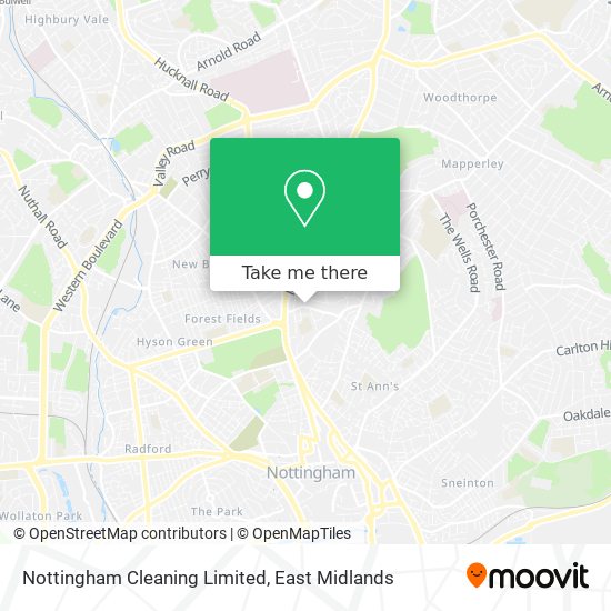 Nottingham Cleaning Limited map